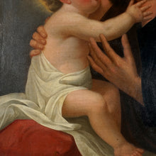 Load image into Gallery viewer, Antique 18thc French or Italian School Religious Oil Painting, Saint Joseph & Baby Jesus