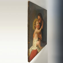 Load image into Gallery viewer, Antique 18thc French or Italian School Religious Oil Painting, Saint Joseph & Baby Jesus