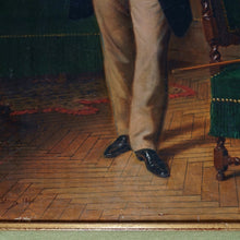 Load image into Gallery viewer, Antique Napoleon III era French Portrait of a Gentleman by Jacques Joseph Léopold Loustau (1815-1894)