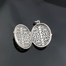 Load image into Gallery viewer, Antique French .800 Silver Photo Locket Pendant, Ornate Filigree