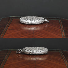 Load image into Gallery viewer, Antique French .800 Silver Photo Locket Pendant, Ornate Filigree
