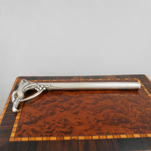 Load image into Gallery viewer, Antique Art Nouveau Silver Cane or Parasol Umbrella Handle Set, Eagle Head, Bat Wings & Glass Eyes