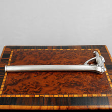 Load image into Gallery viewer, Antique Art Nouveau Silver Cane or Parasol Umbrella Handle Set, Eagle Head, Bat Wings & Glass Eyes