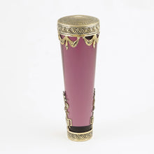 Load image into Gallery viewer, Antique French .800 Silver Mounted Amethyst Purple Glass Parasol Umbrella Handle or Dress Cane Handle