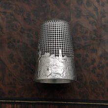 Load image into Gallery viewer, Vintage French .800 Silver Sewing Thimble, Fontaine Fable The Milkmaid & Broken Pitcher of Milk, Farm Scene