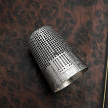 Load image into Gallery viewer, Vintage French .800 Silver Sewing Thimble, Fontaine Fable The Milkmaid & Broken Pitcher of Milk, Farm Scene
