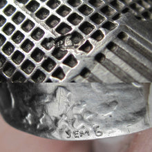 Load image into Gallery viewer, Vintage French .800 Silver Sewing Thimble, Fontaine Fable The Milkmaid & Broken Pitcher of Milk, Farm Scene