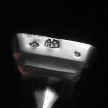 Load image into Gallery viewer, Antique French Silver Wax Seal Desk Stamp Charles Murat Fleur De Lys