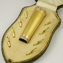 Load image into Gallery viewer, Antique French Sterling Silver Gilt Vermeil Belle Epoque Parasol Umbrella Handle, Dress Cane Handle