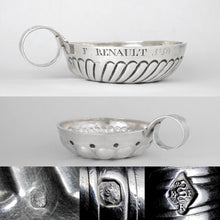 Load image into Gallery viewer, Antique French Sterling Silver Wine Taster Tastevin Sommelier Cup, Eugène François Rion