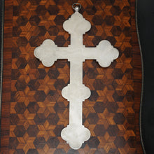 Load image into Gallery viewer, Antique Italian Micro Mosaic Crucifix Grand Tour Architectural Churches Rome Souvenir
