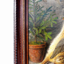 Load image into Gallery viewer, Antique Still Life Painting, German Artist Signed & Dated, Fruits of the Hunt, Hare & Duck Wild Game