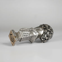 Load image into Gallery viewer, Antique French Wax Seal Bronze Figural Desk Stamp Jules Isidore LAFRANCE, Susse Freres Paris, Bust of Saint Jean Baptist