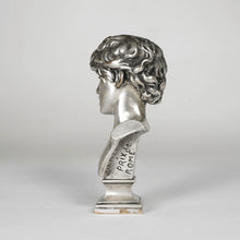 Load image into Gallery viewer, Antique French Wax Seal Bronze Figural Desk Stamp Jules Isidore LAFRANCE, Susse Freres Paris, Bust of Saint Jean Baptist