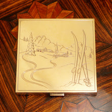 Load image into Gallery viewer, SOUBRENIE & BOIS Vintage French Ruby 18K Gold Silver Compact Case
