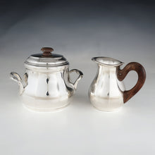 Load image into Gallery viewer, Art Deco French Sterling Silver 4pc Tea Set, Teapot &amp; Coffee Pot
