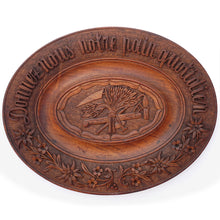 Load image into Gallery viewer, Antique Swiss Black Forest Hand Carved Wood Oval Bread Tray Platter, Emile Egger