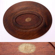 Load image into Gallery viewer, Antique Swiss Black Forest Hand Carved Wood Oval Bread Tray Platter, Emile Egger