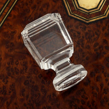 Load image into Gallery viewer, Antique Victorian Wax Seal Desk Stamp Rock Crystal Quartz Stone Faceted Cut