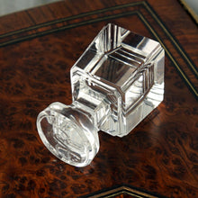 Load image into Gallery viewer, Antique Victorian Wax Seal Desk Stamp Rock Crystal Quartz Stone Faceted Cut
