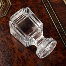 Load image into Gallery viewer, Antique Victorian Wax Seal Desk Stamp Rock Crystal Quartz Stone Faceted Cut