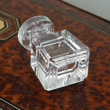 Load image into Gallery viewer, Antique Victorian Wax Seal Desk Stamp Rock Crystal Quartz Stone Faceted Cut