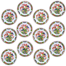 Load image into Gallery viewer, 14pc Rare French Sterling Silver Raynaud Limoges Porcelain Dessert Service, Plates, Large Tray & Bowl