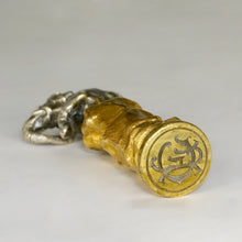 Load image into Gallery viewer, Antique French Silvered & Gilt Bronze Figural Elephant Wax Seal