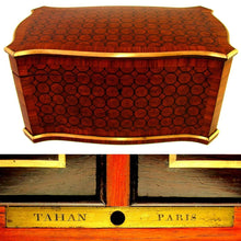 Load image into Gallery viewer, Antique French Tahan Paris Tea Caddy Box