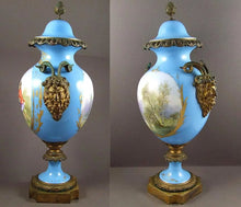 Load image into Gallery viewer, Antique 19th Century French Sevres Porcelain & Ormolu Lidded Urn