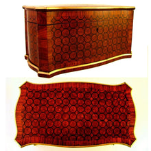Load image into Gallery viewer, Antique French TAHAN Paris Kingwood Parquetry Inlay Tea Caddy Box