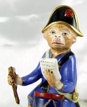 Load image into Gallery viewer, Rare French Porcelaine de Paris Circus Monkey Riding a Dog Figurine