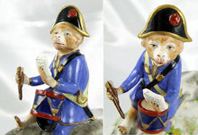 Load image into Gallery viewer, Rare French Porcelaine de Paris Circus Monkey Riding a Dog Figurine