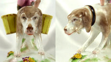 Load image into Gallery viewer, French Porcelaine De Paris Circus Monkey & Dog Figurine