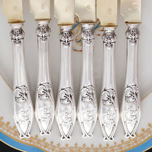 Load image into Gallery viewer, Art Nouveau French sterling silver handles