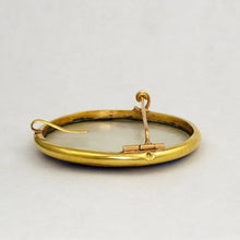 Load image into Gallery viewer, Antique French 18K Gold Enamel Miniature Portrait Brooch