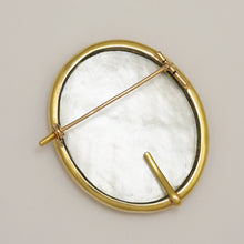 Load image into Gallery viewer, Antique French 18K Gold Enamel Miniature Portrait Brooch