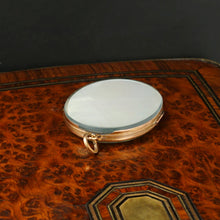 Load image into Gallery viewer, Antique French 18K Yellow Gold Photo Locket Pendant, Mourning Hair Art Memento