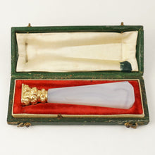 Load image into Gallery viewer, Antique French 18K Gold Wax Seal Agate Stone Handle