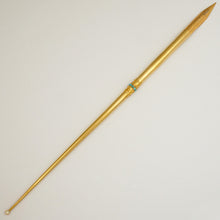 Load image into Gallery viewer, Antique Victorian French 18K Gold Dip Pen Writing Calligraphy Jeweled Turquoise Stones & Pearl