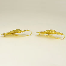 Load image into Gallery viewer, French 18K Yellow Gold Figural Dangle Earrings, Woman Portrait