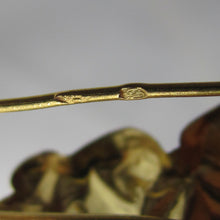 Load image into Gallery viewer, French 18K Yellow Gold Figural Dangle Earrings, Woman Portrait