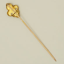 Load image into Gallery viewer, Antique French Victorian 18K Gold Diamond Fleur De Lis / Lys Stickpin Pin Brooch