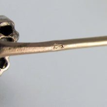 Load image into Gallery viewer, Antique Victorian French 18K Gold Diamond Ruby Parrot Bird Head Stick Pin Brooch