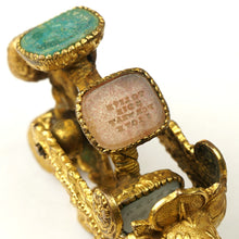 Load image into Gallery viewer, Antique Victorian Gilt Ormolu Wax Seal Rotating Wheel Letter Stamps