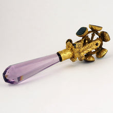 Load image into Gallery viewer, Antique Victorian Gilt Ormolu Wax Seal Rotating Wheel Letter Stamps