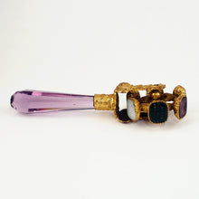 Load image into Gallery viewer, Antique Victorian Gilt Ormolu Wax Seal Rotating Wheel Letter Stamps