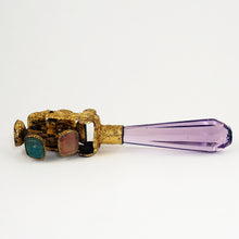 Load image into Gallery viewer, Antique Victorian Gilt Ormolu Wax Seal Rotating Wheel Letter Stamps