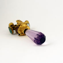 Load image into Gallery viewer, Antique Victorian Gilt Ormolu Wax Seal Rotating Wheel Letter Stamps