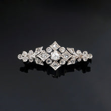 Load image into Gallery viewer, art deco diamond brooch